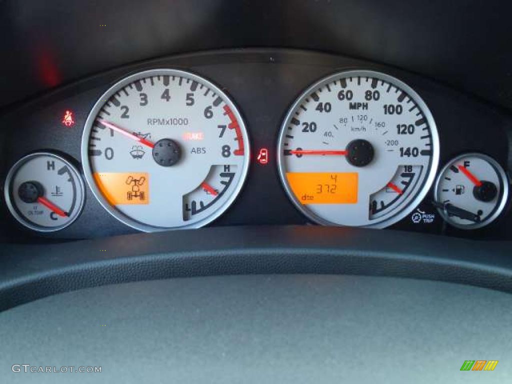 2011 Nissan Frontier Pro-4X Crew Cab 4x4 Gauges Photo #42245494