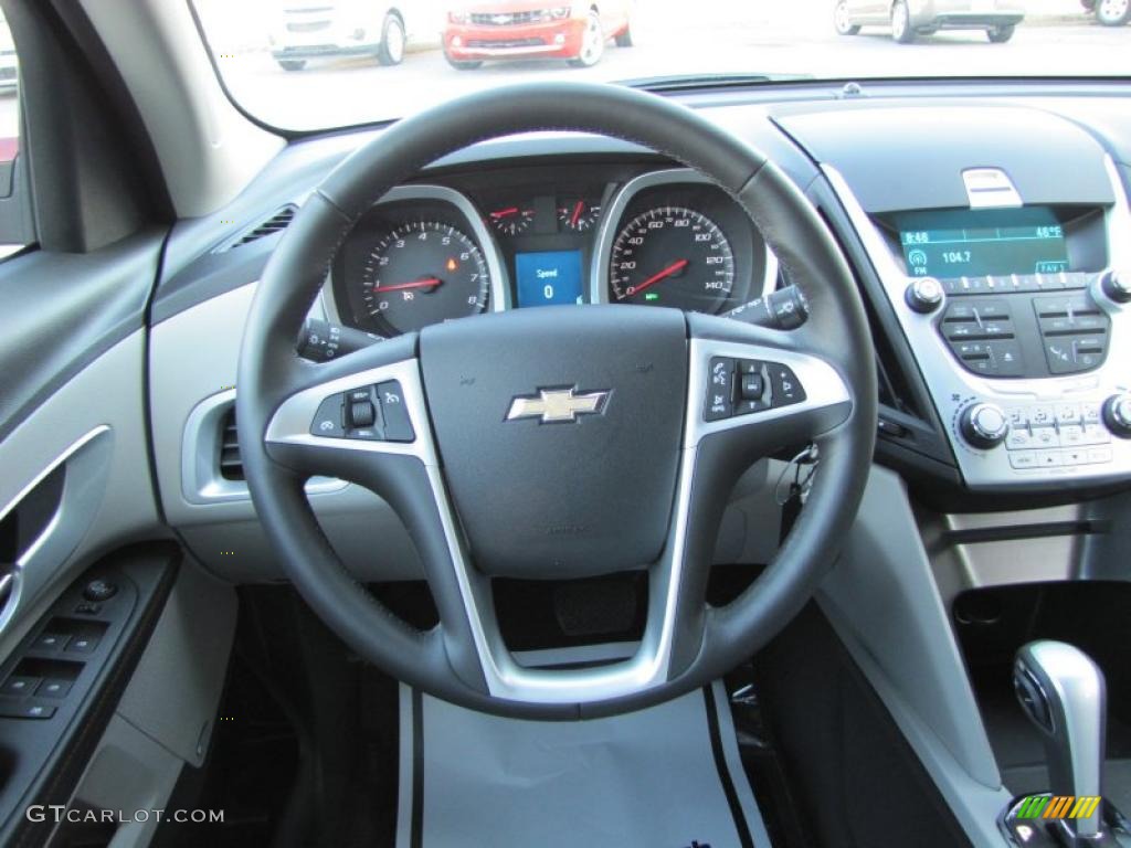 2011 Chevrolet Equinox LT Jet Black Steering Wheel Photo #42247122