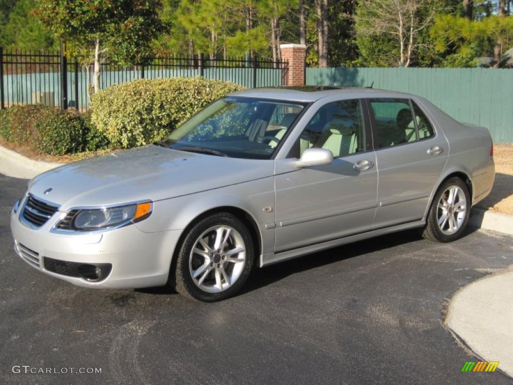 2007 9-5 2.3T Sedan - Silver Metallic / Parchment photo #1