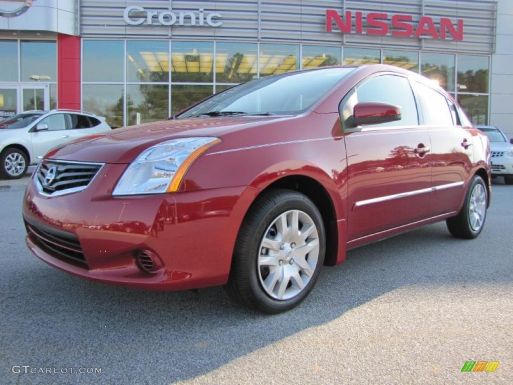 2011 Sentra 2.0 - Red Brick / Charcoal photo #1