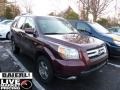 2007 Dark Cherry Pearl Honda Pilot EX-L 4WD  photo #1