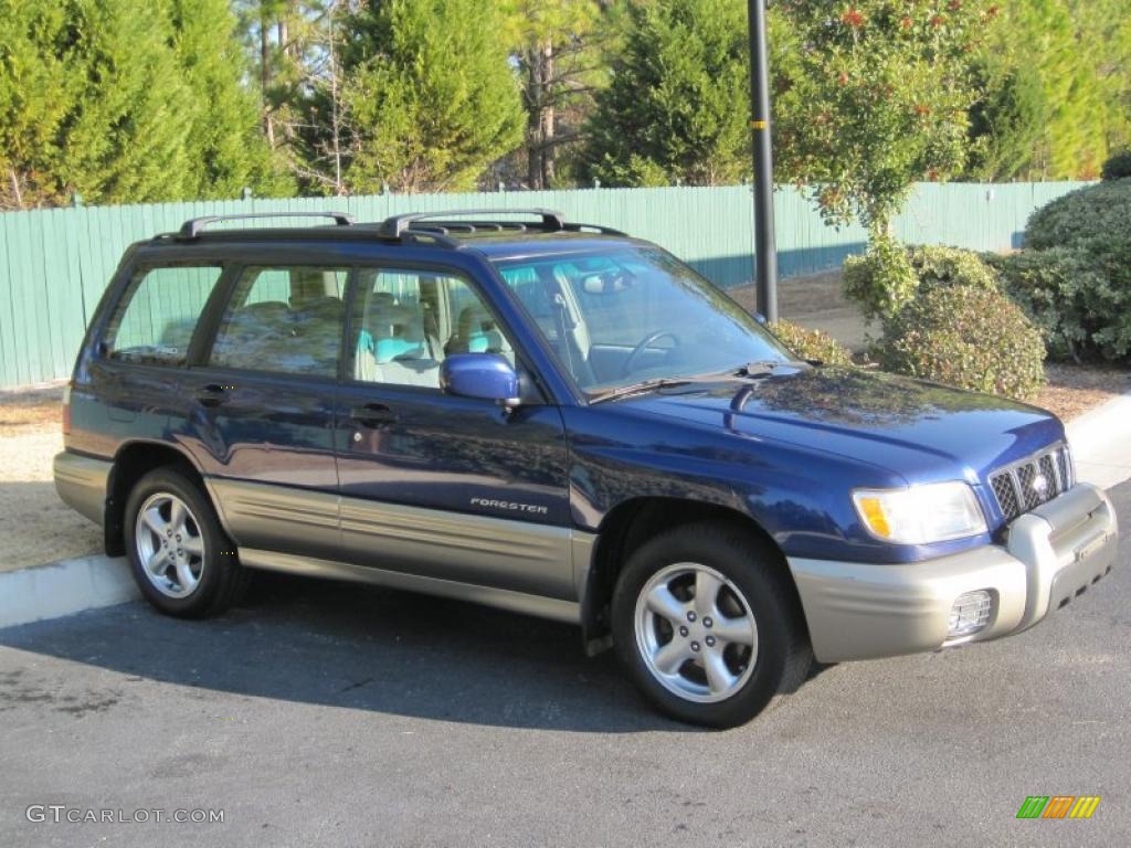 2001 Forester 2.5 S - Blue Ridge Pearl / Gray photo #18
