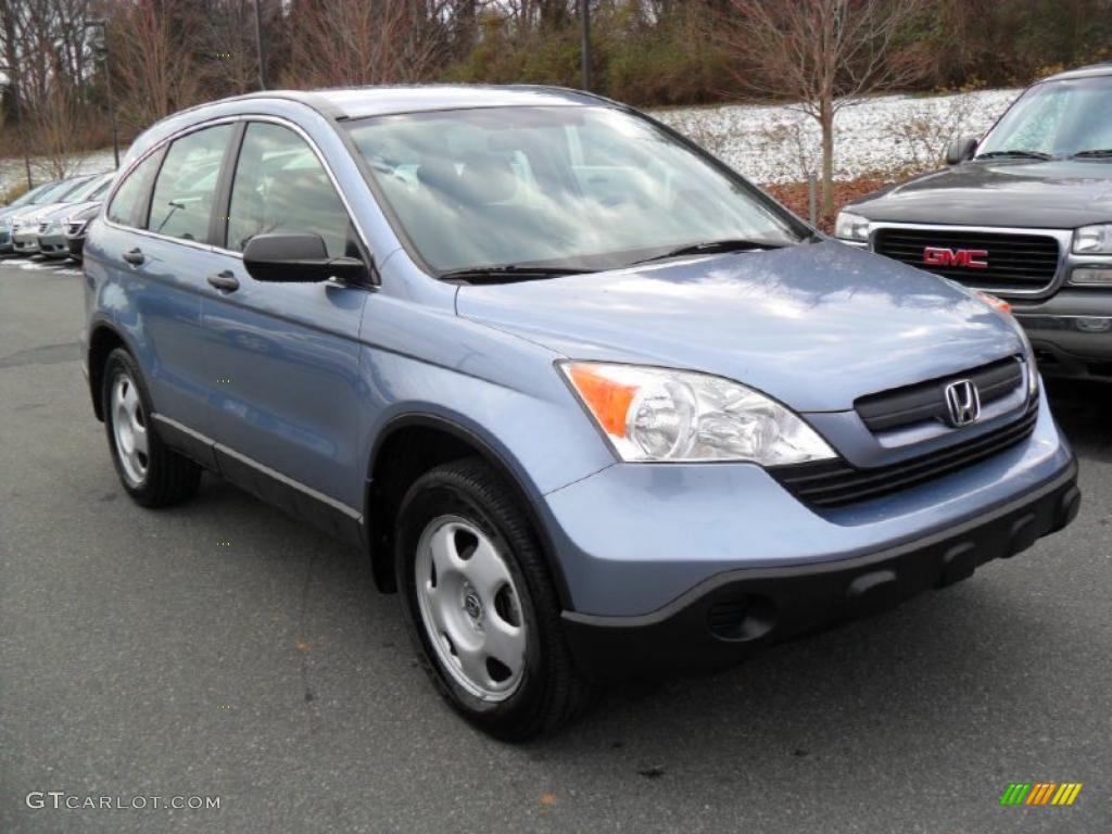 2008 CR-V LX - Glacier Blue Metallic / Gray photo #5