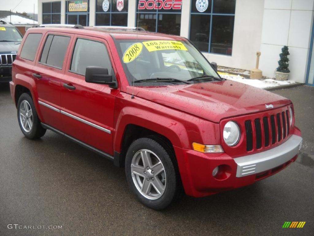 Red Crystal Pearl 2008 Jeep Patriot Limited 4x4 Exterior Photo #42255150