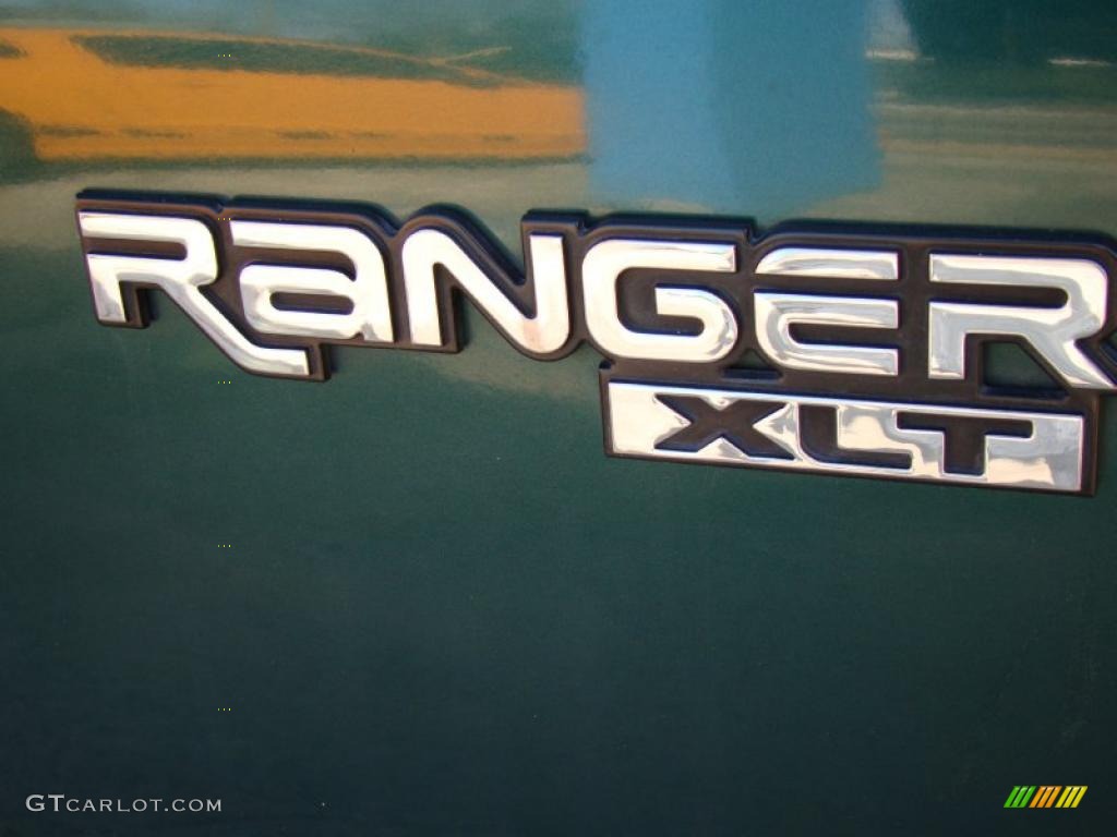 2000 Ranger XLT SuperCab - Amazon Green Metallic / Medium Prairie Tan photo #25