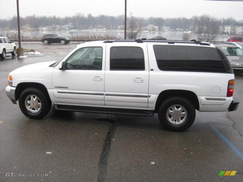 2002 Yukon XL SLT 4x4 - Summit White / Neutral/Shale photo #4