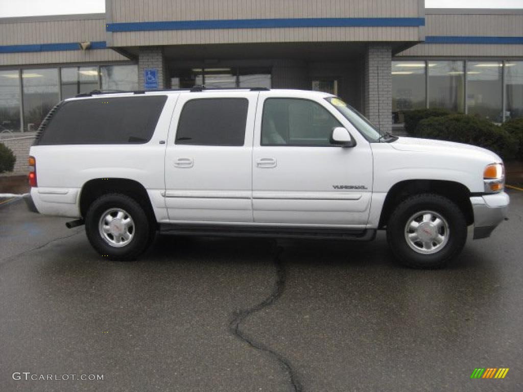 2002 Yukon XL SLT 4x4 - Summit White / Neutral/Shale photo #5