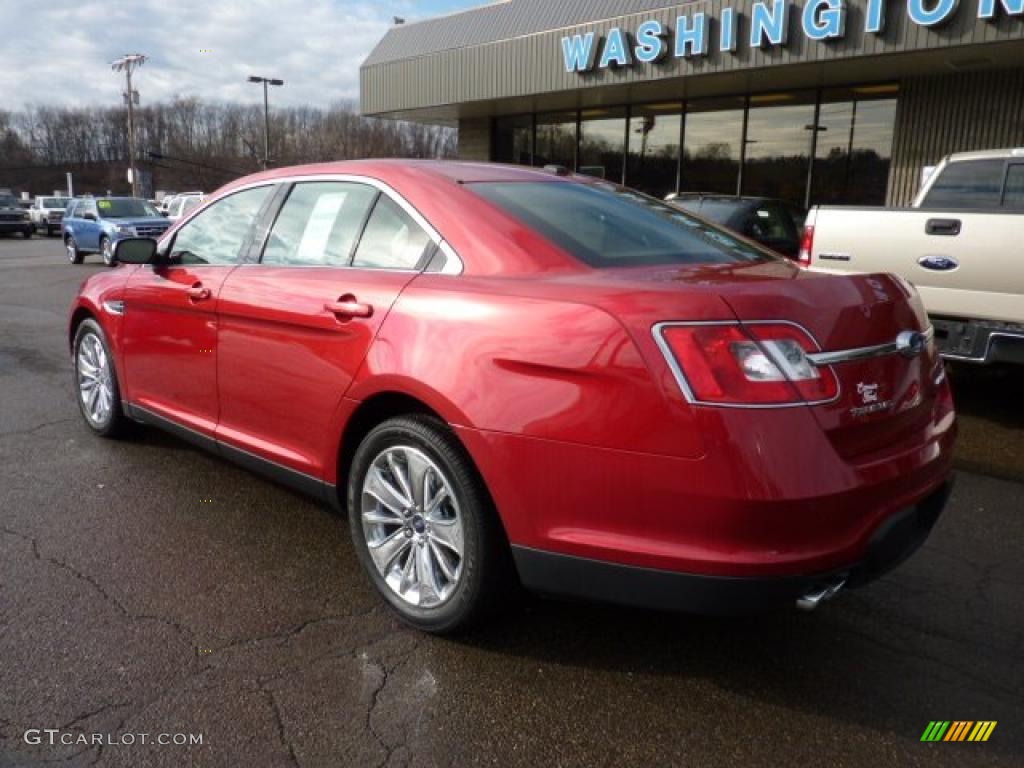 2011 Taurus Limited AWD - Red Candy / Charcoal Black photo #2