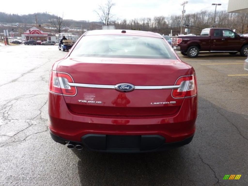 2011 Taurus Limited AWD - Red Candy / Charcoal Black photo #3