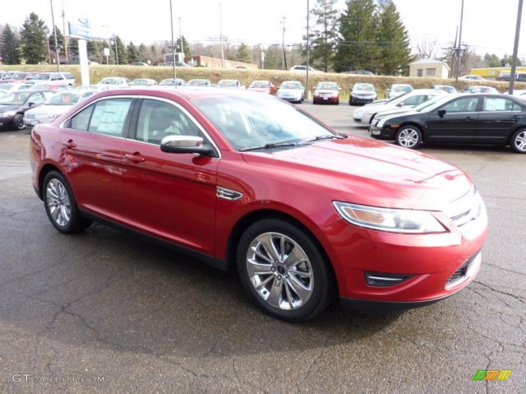 2011 Taurus Limited AWD - Red Candy / Charcoal Black photo #6