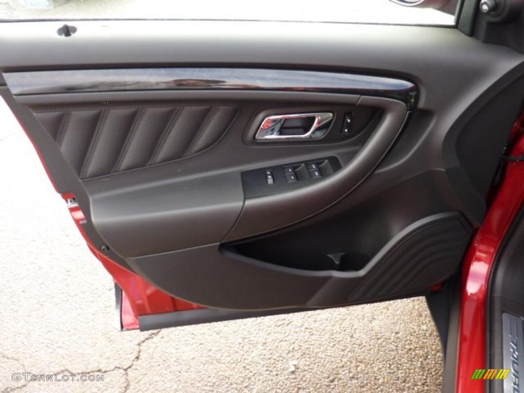 2011 Ford Taurus Limited AWD Charcoal Black Door Panel Photo #42258006