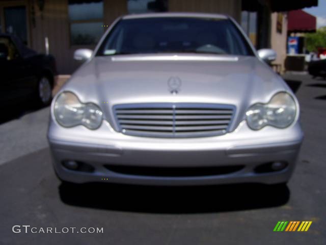 2001 C 240 Sedan - Brilliant Silver Metallic / Ash photo #3