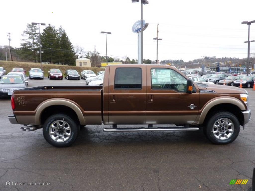 Golden Bronze Metallic 2011 Ford F250 Super Duty Lariat Crew Cab 4x4 Exterior Photo #42258446