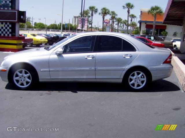 2001 C 240 Sedan - Brilliant Silver Metallic / Ash photo #5