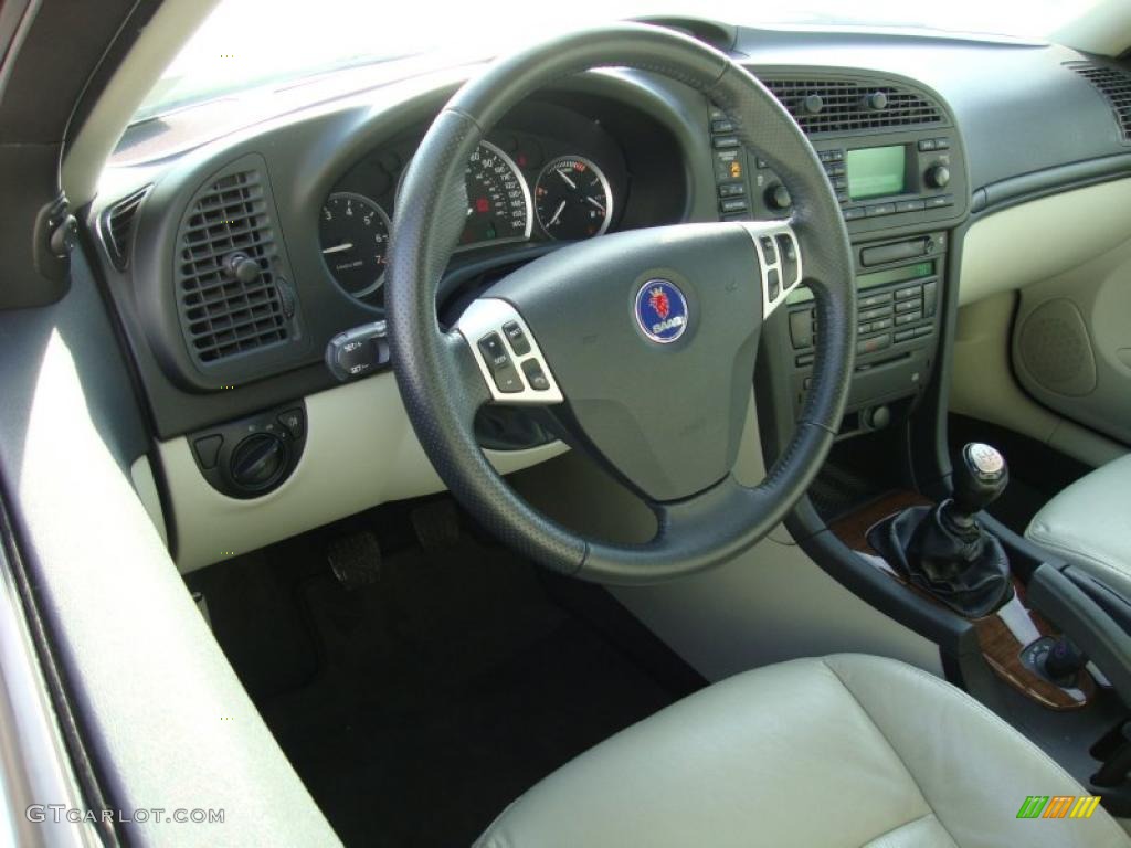 Parchment Interior 2006 Saab 9-3 2.0T Sport Sedan Photo #42260002