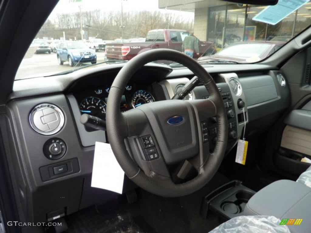 2011 Ford F150 XLT SuperCab 4x4 Steel Gray Dashboard Photo #42260030