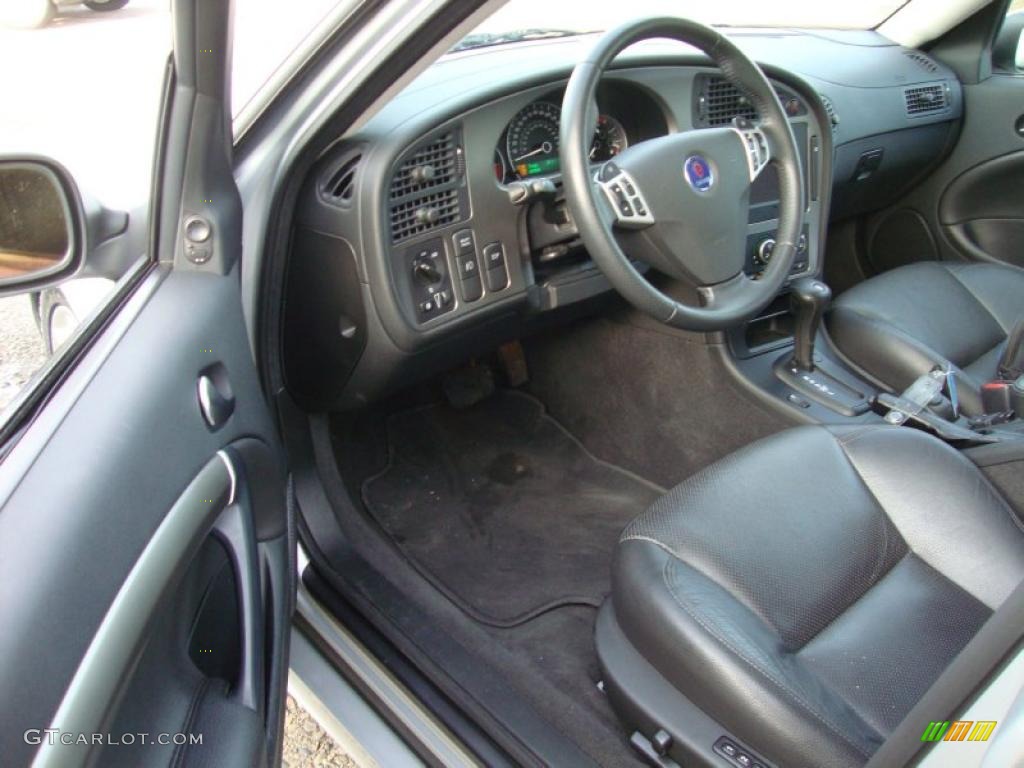 Obsidian Black Interior 2006 Saab 9-5 2.3T SportCombi Wagon Photo #42260710