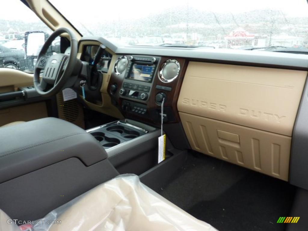 2011 Ford F350 Super Duty Lariat Crew Cab 4x4 Dually Adobe Dashboard Photo #42260798