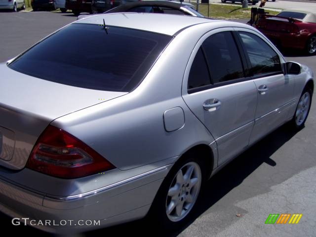 2001 C 240 Sedan - Brilliant Silver Metallic / Ash photo #8