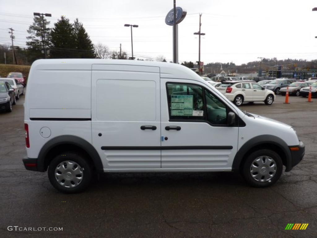 Frozen White 2011 Ford Transit Connect XL Cargo Van Exterior Photo #42261402