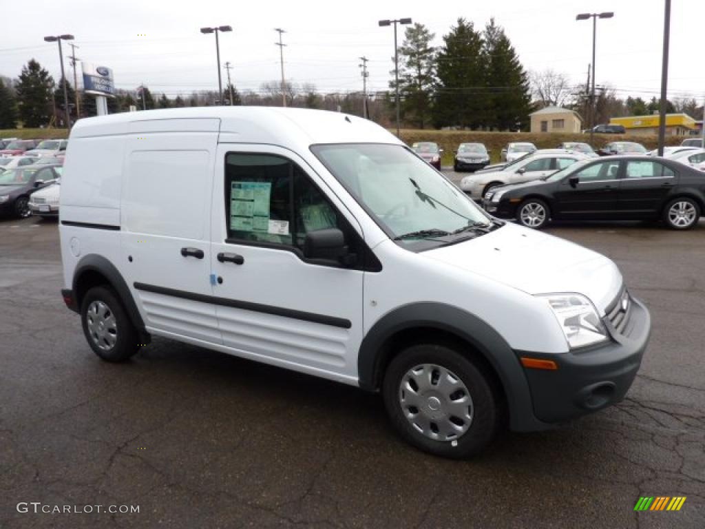 Frozen White 2011 Ford Transit Connect XL Cargo Van Exterior Photo #42261418