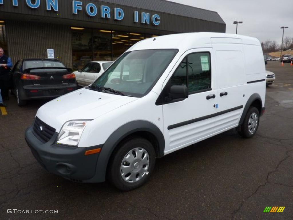 Frozen White 2011 Ford Transit Connect XL Cargo Van Exterior Photo #42261458