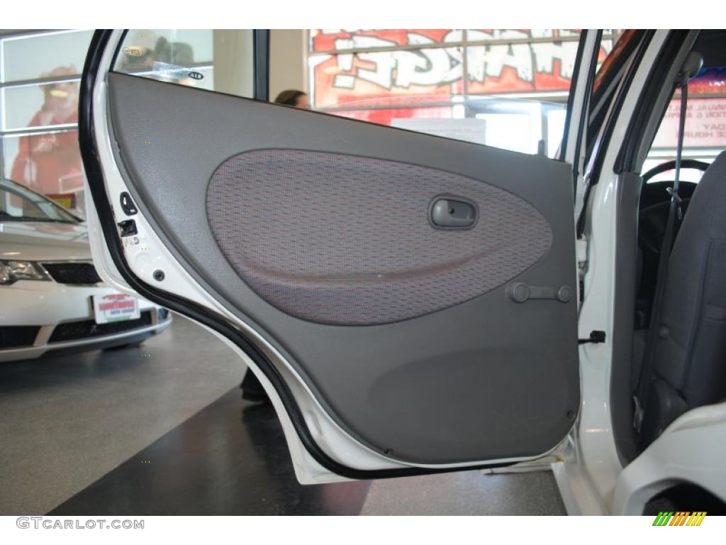 2002 Rio Sedan - Polar White / Gray photo #36