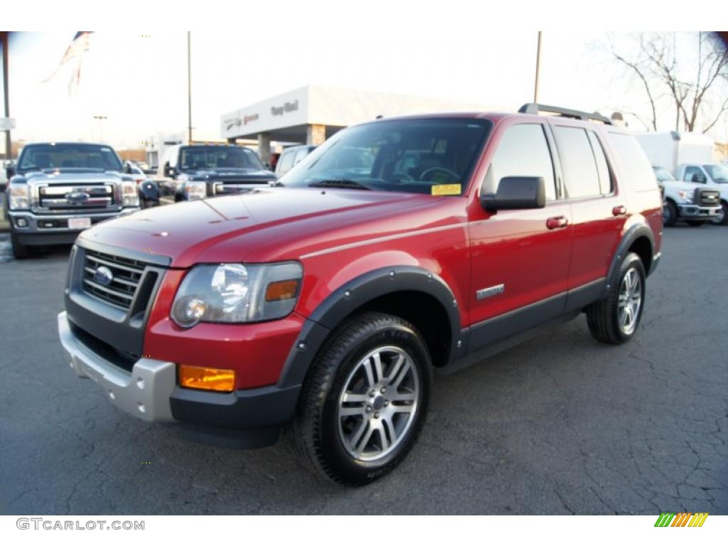Redfire Metallic 2007 Ford Explorer XLT Ironman Edition Exterior Photo #42262866