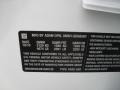 2011 Buick Regal CXL Info Tag