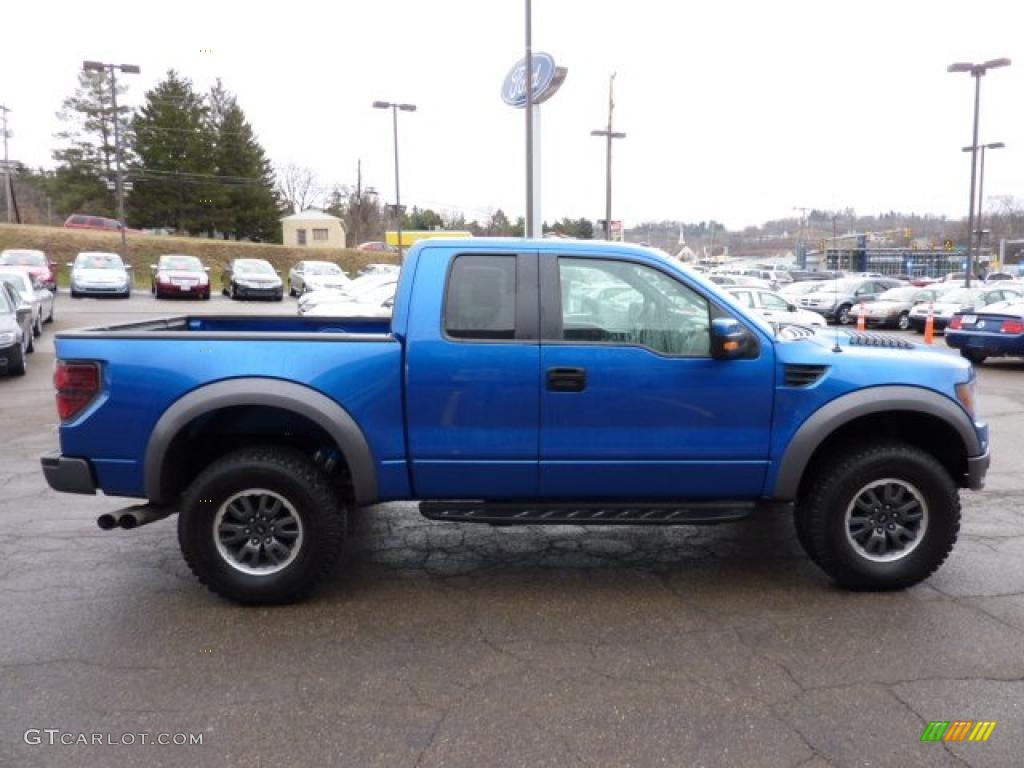 Blue Flame Metallic 2010 Ford F150 SVT Raptor SuperCab 4x4 Exterior Photo #42266154