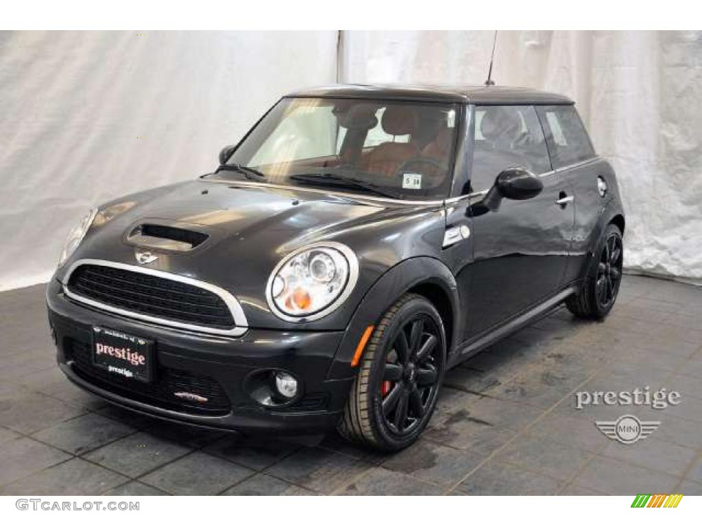 2010 Cooper John Cooper Works Hardtop - Midnight Black Metallic / Lounge Redwood Leather photo #1