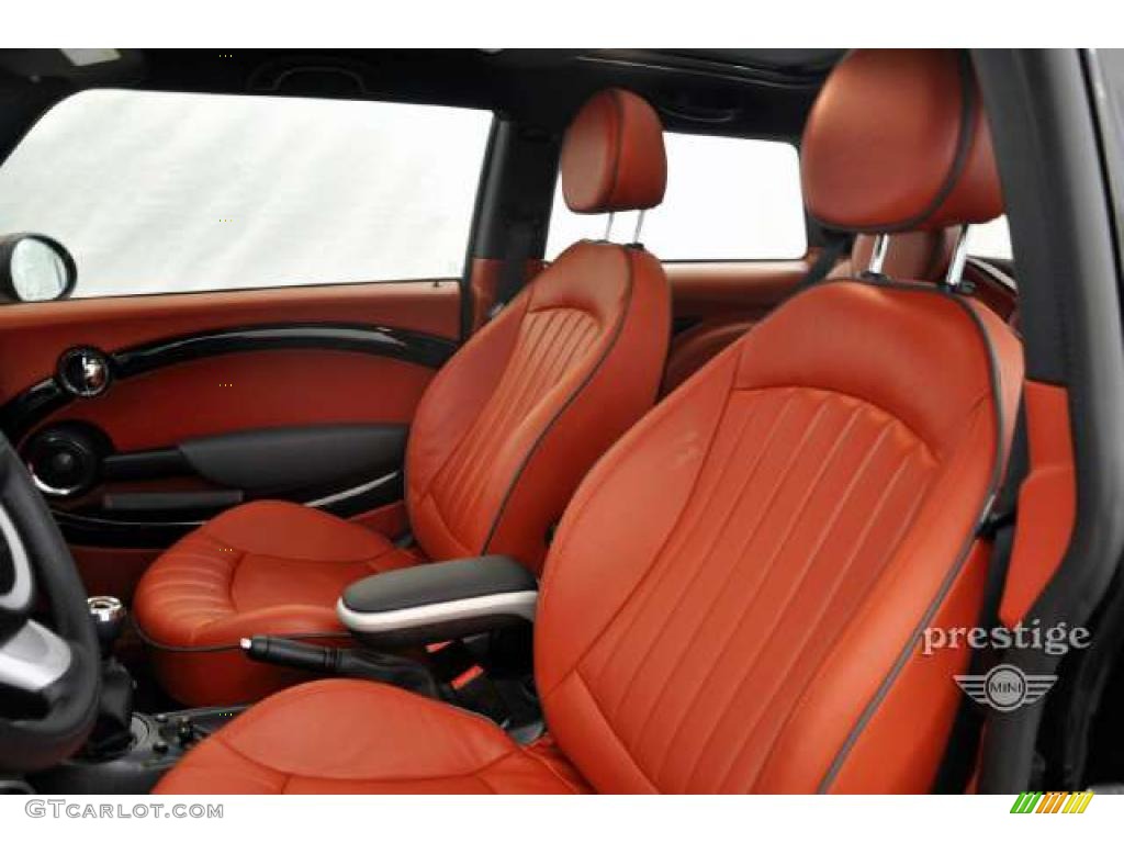 Lounge Redwood Leather Interior 2010 Mini Cooper John Cooper Works Hardtop Photo #42269555