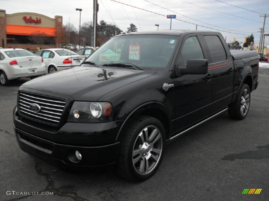 Black 2007 Ford F150 Harley-Davidson SuperCrew Exterior Photo #42269699