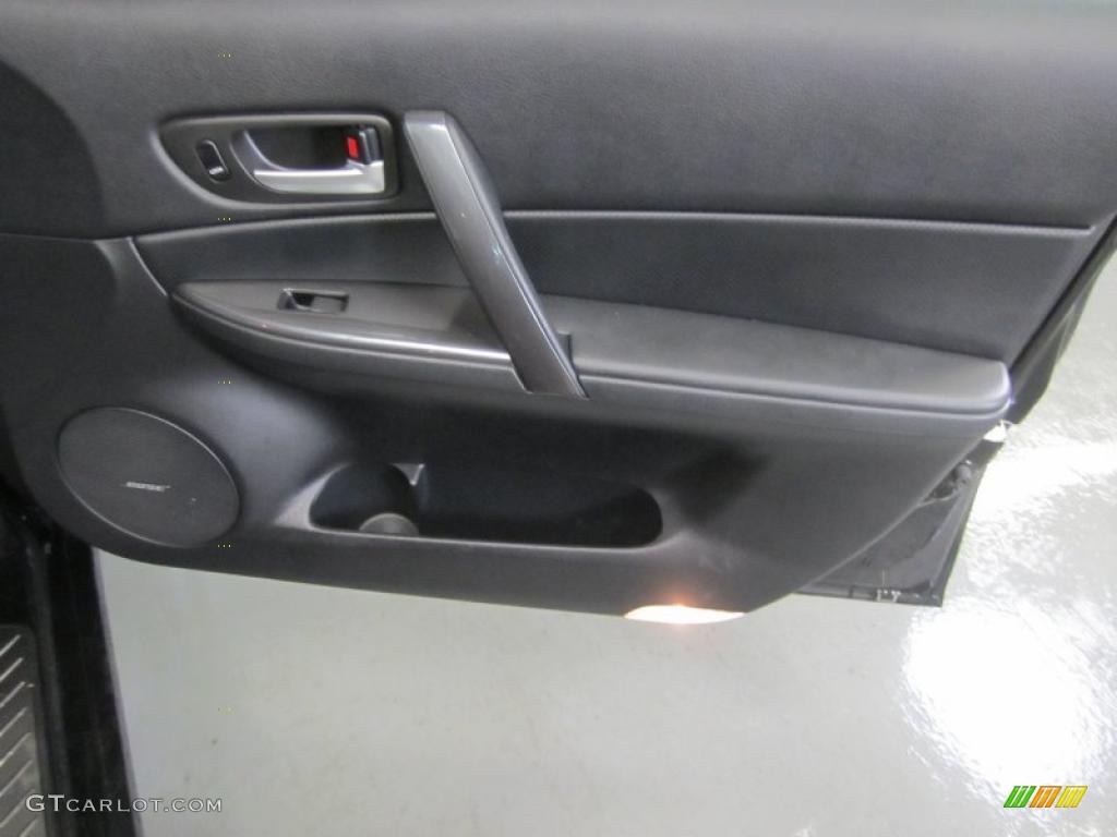 2007 Mazda MAZDA6 MAZDASPEED6 Sport Black Door Panel Photo #42269731