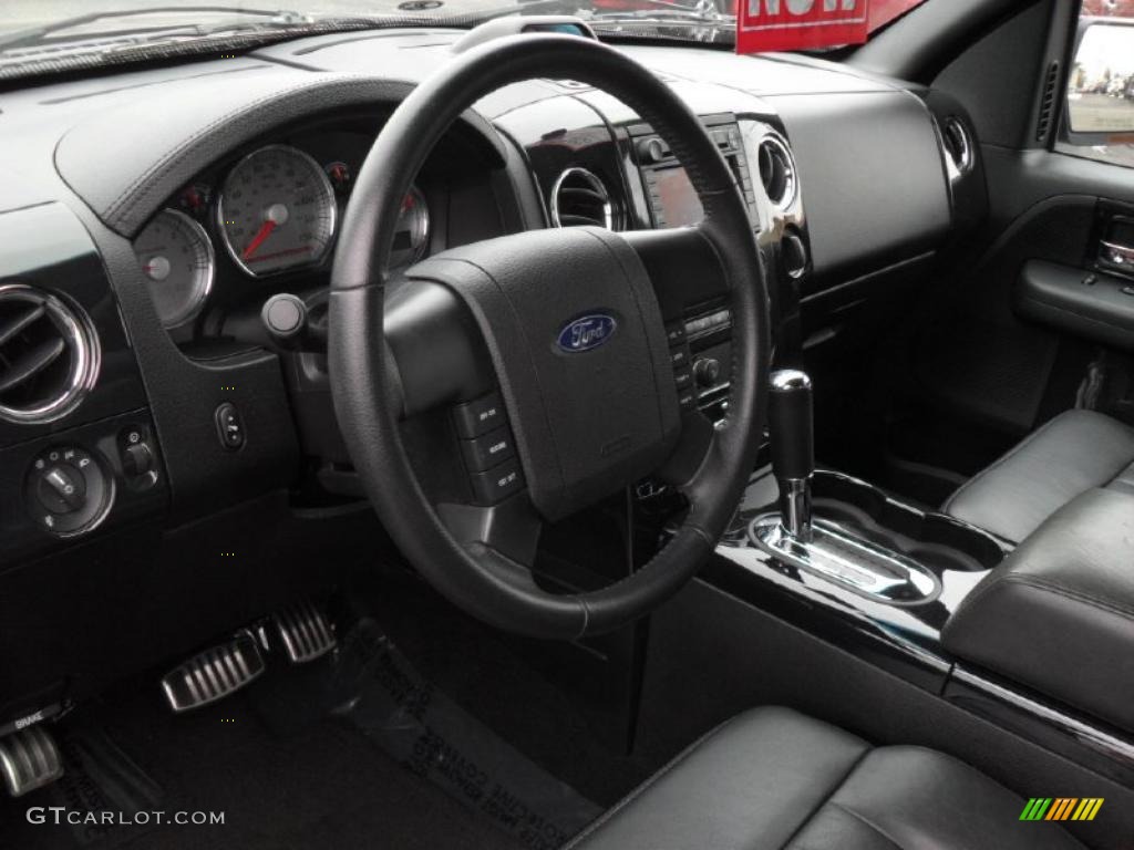 Black Interior 2007 Ford F150 Harley-Davidson SuperCrew Photo #42270163