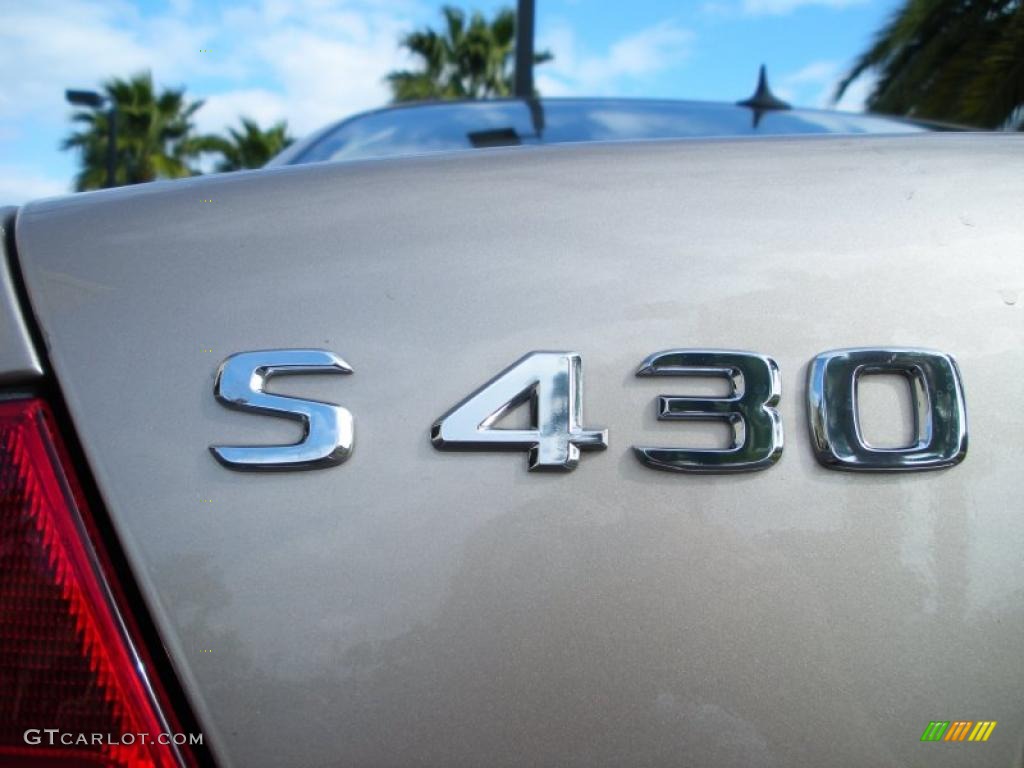 2002 S 430 Sedan - Desert Silver Metallic / Light Brown photo #9