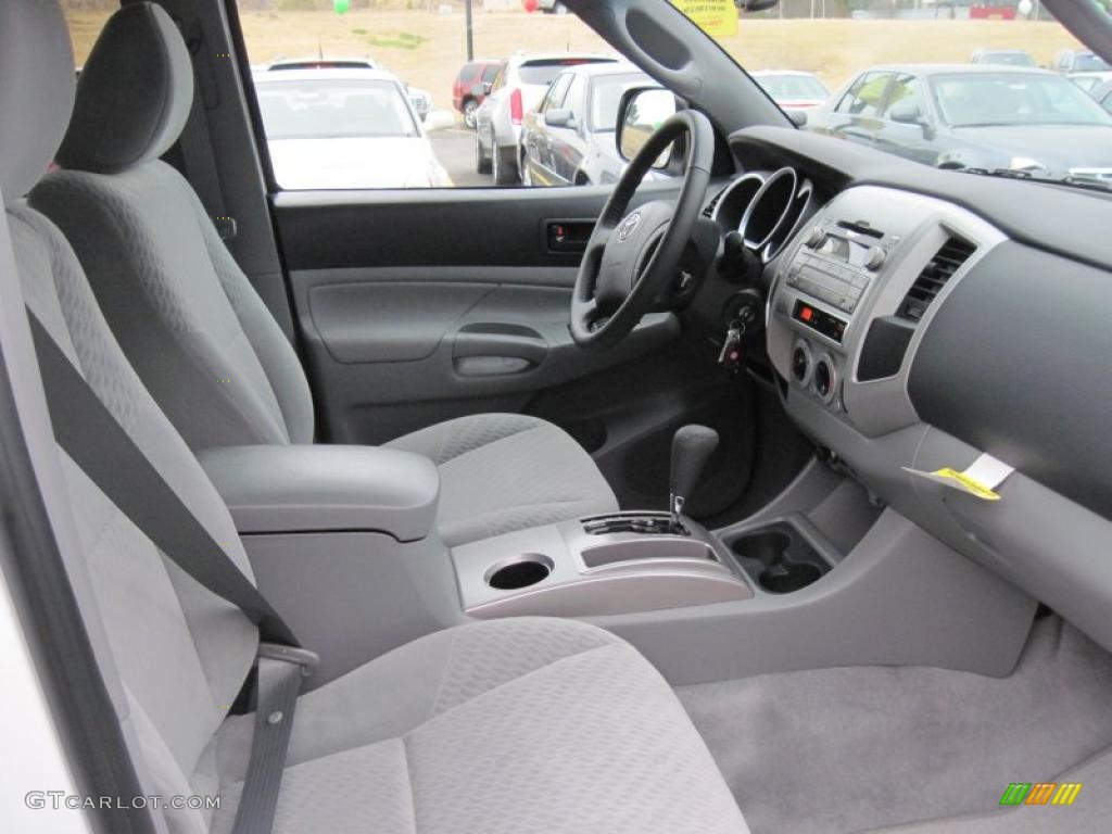 Graphite Gray Interior 2011 Toyota Tacoma V6 PreRunner Double Cab Photo #42272051