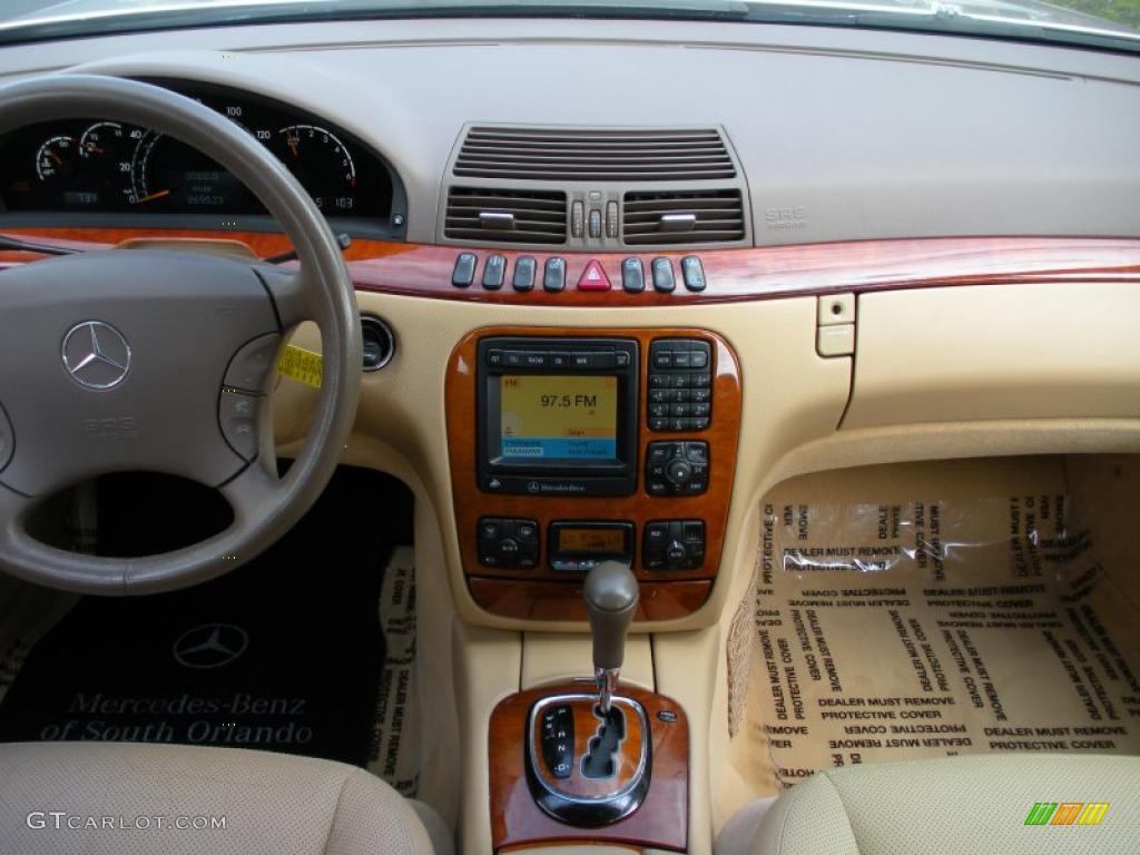 2002 S 430 Sedan - Desert Silver Metallic / Light Brown photo #18