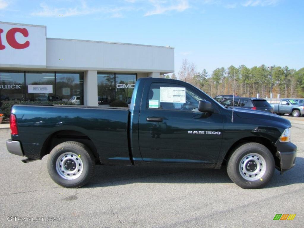 Hunter Green Pearl 2011 Dodge Ram 1500 ST Regular Cab Exterior Photo #42274611