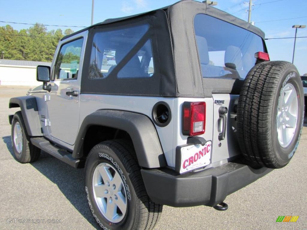 2011 Wrangler Sport S 4x4 - Bright Silver Metallic / Black photo #5