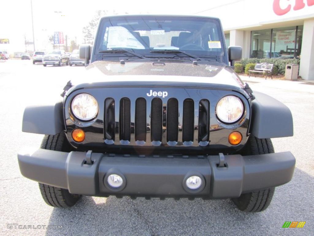 2011 Wrangler Sport 4x4 - Black / Black photo #2