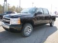 2007 Black Chevrolet Silverado 1500 LS Crew Cab  photo #3