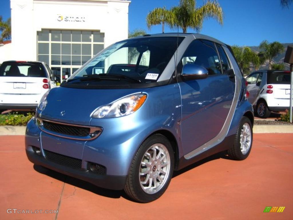 Light Blue Metallic 2011 Smart fortwo passion cabriolet Exterior Photo #42278155