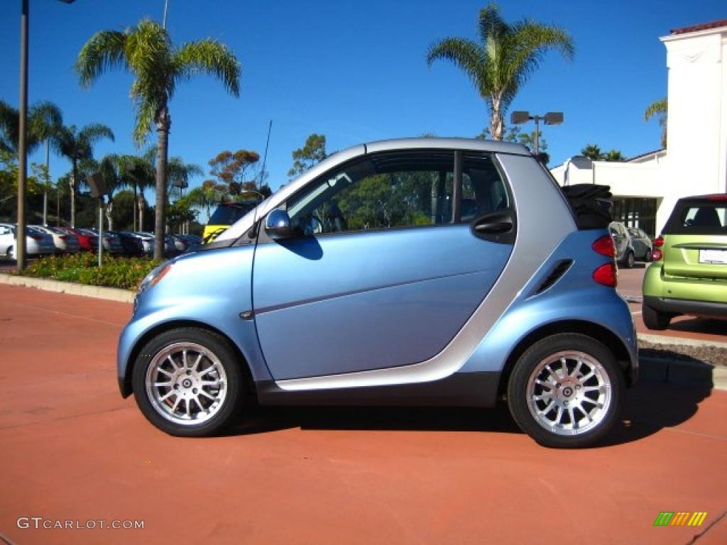 Light Blue Metallic 2011 Smart fortwo passion cabriolet Exterior Photo #42278191