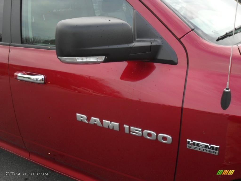 2011 Ram 1500 Big Horn Quad Cab - Deep Cherry Red Crystal Pearl / Dark Slate Gray/Medium Graystone photo #23