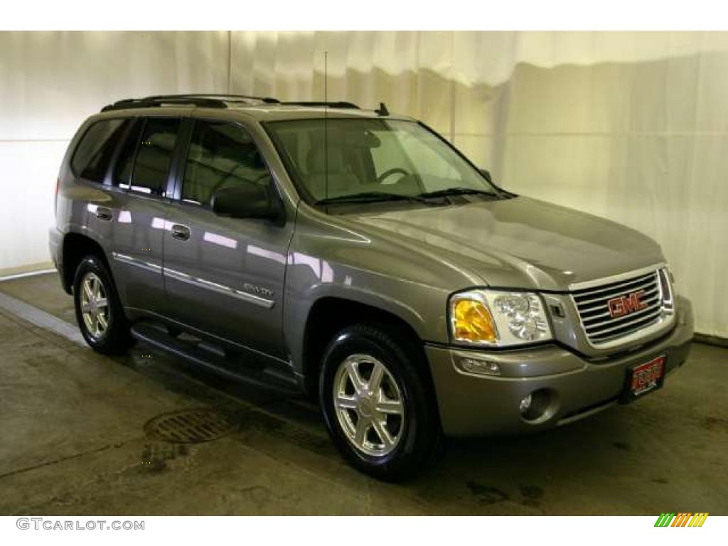 2007 Envoy SLT 4x4 - Steel Gray Metallic / Light Gray photo #1