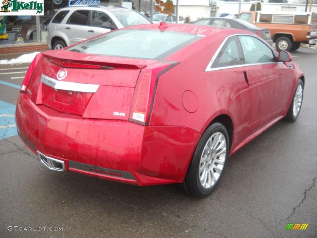 2011 CTS 4 AWD Coupe - Crystal Red Tintcoat / Ebony photo #3