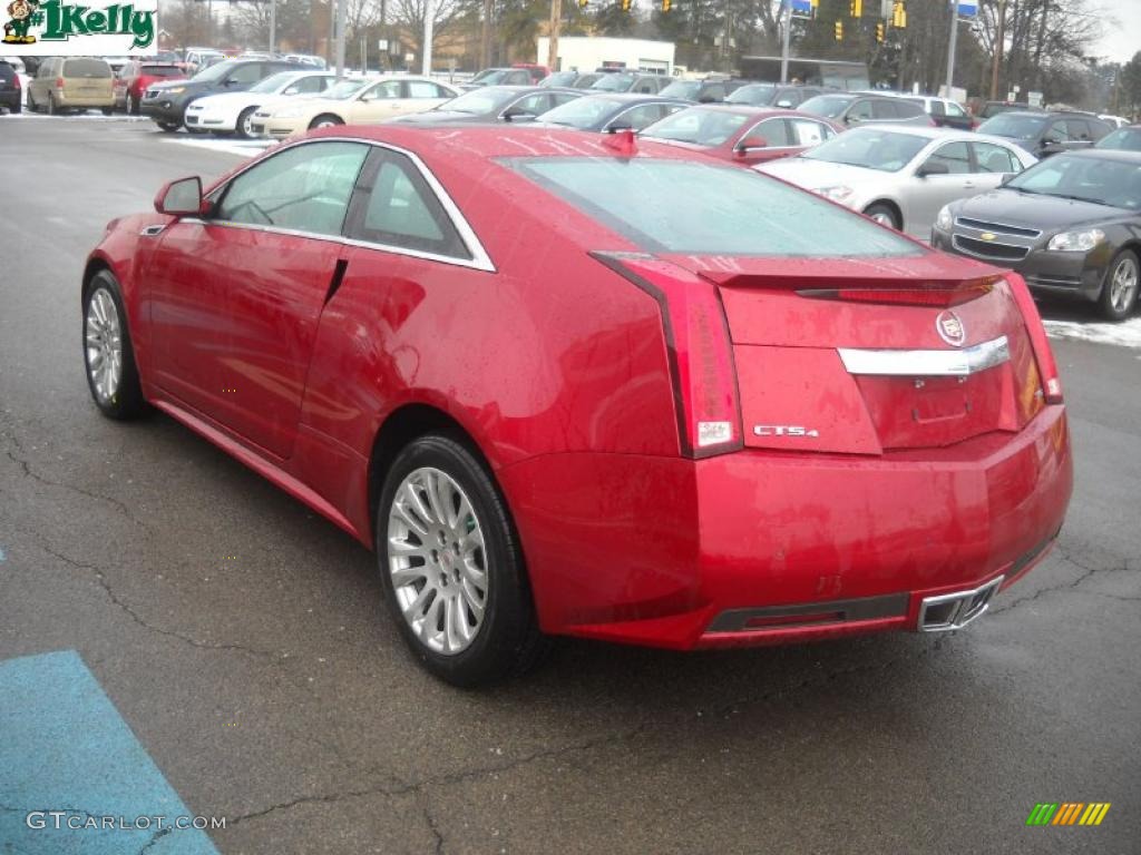 2011 CTS 4 AWD Coupe - Crystal Red Tintcoat / Ebony photo #5