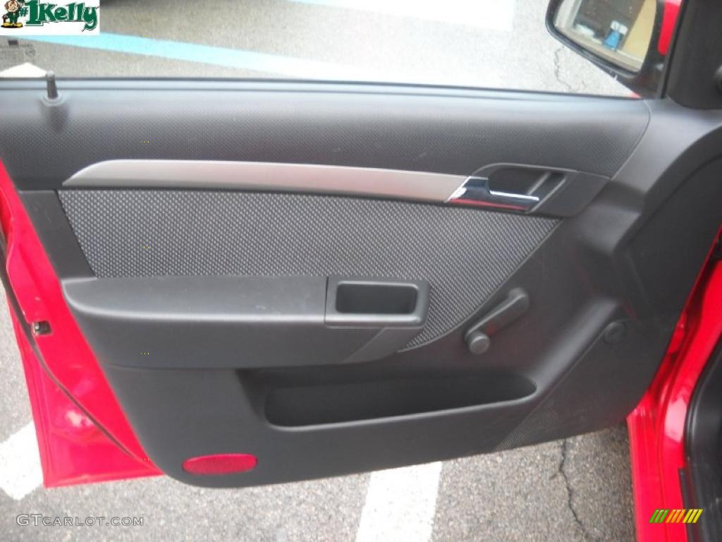 2007 Aveo LS Sedan - Sport Red / Charcoal Black photo #8