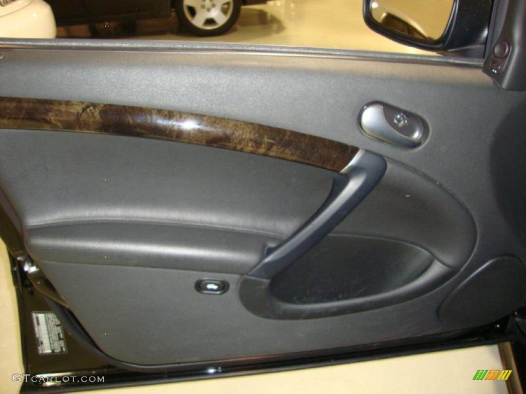 2008 Saab 9-5 2.3T Sedan Black Door Panel Photo #42286134